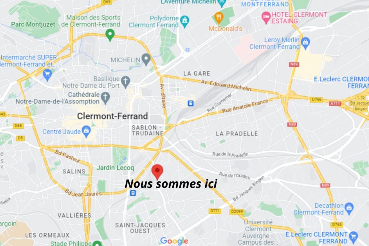 ⟬Cosy Blum 63⟭ Charmant Et Accueillant ⁕Mansarde⁕ Clermont-Ferrand Exterior foto